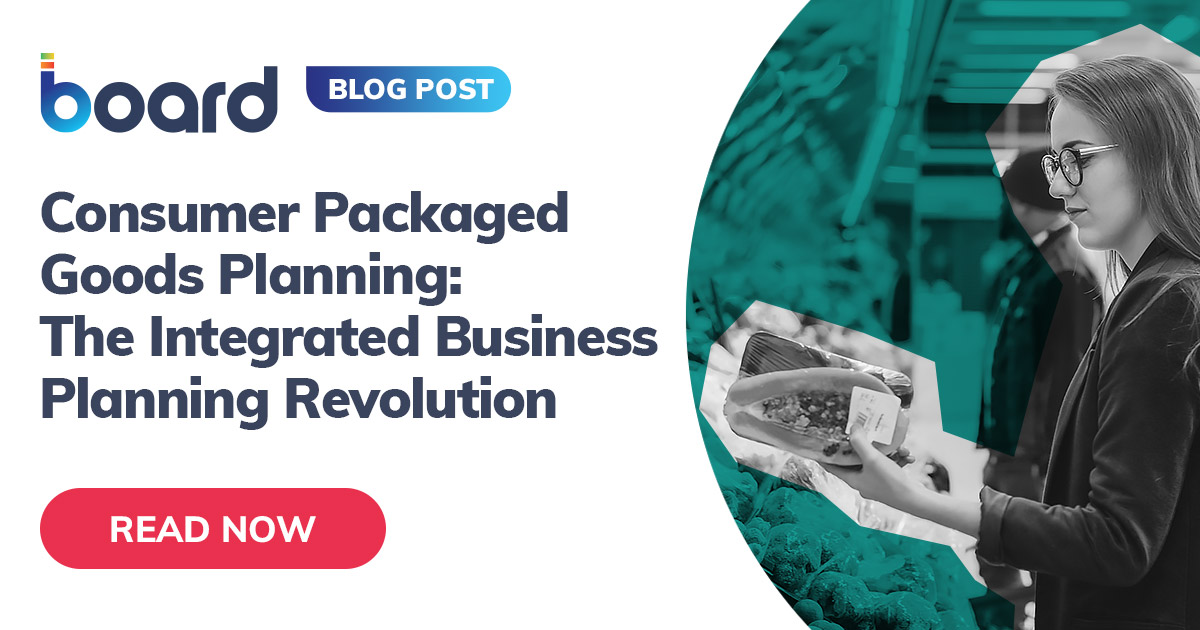 Consumer Packaged Goods Planning: The IBP Revolution